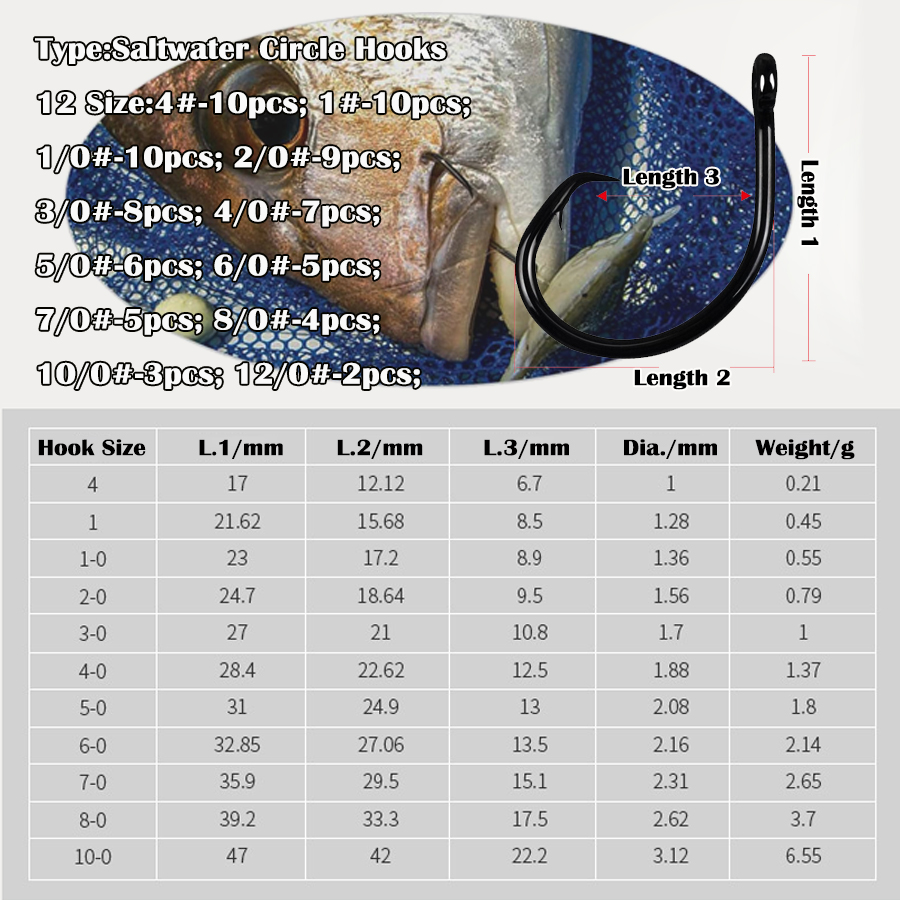 Anzuelos Circulares 3X Resiste - Fishing Hook Offset reseña y precio
