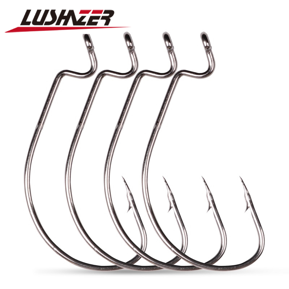 LUSHAZER-anzuelos de pesca de  - Fishing Hook Offset reseña y precio