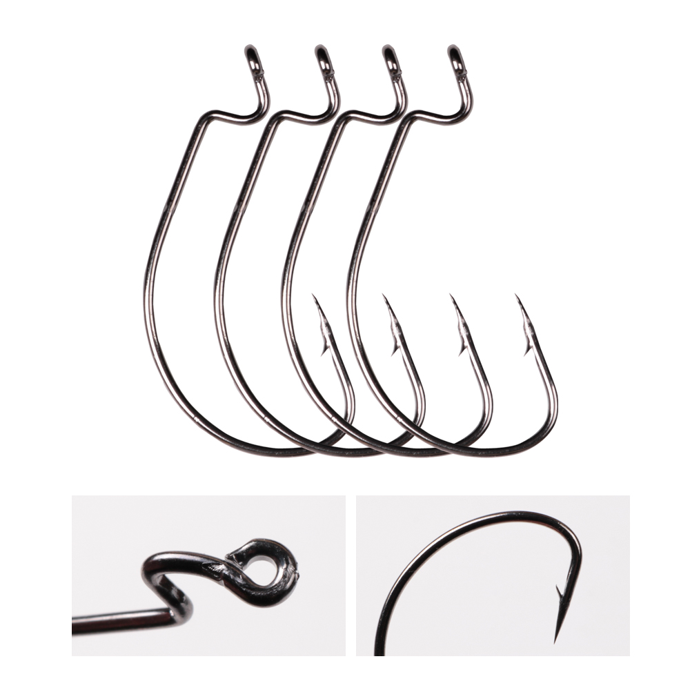 LUSHAZER-anzuelos de pesca de  - Fishing Hook Offset reseña y precio