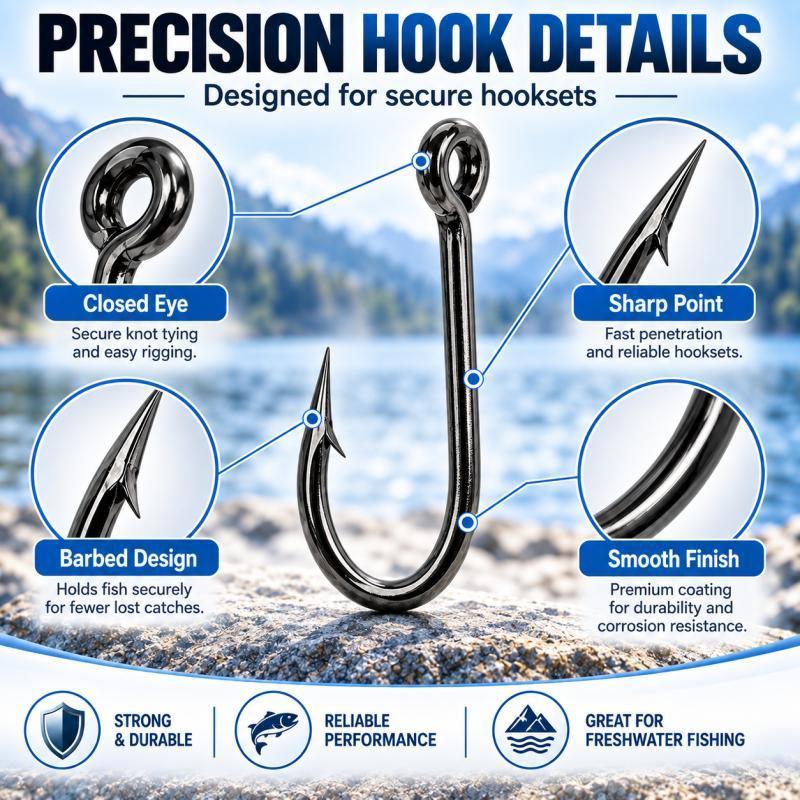 Juego de 100 anzuelos de pesca - Fishing Hook Assortment reseña y precio