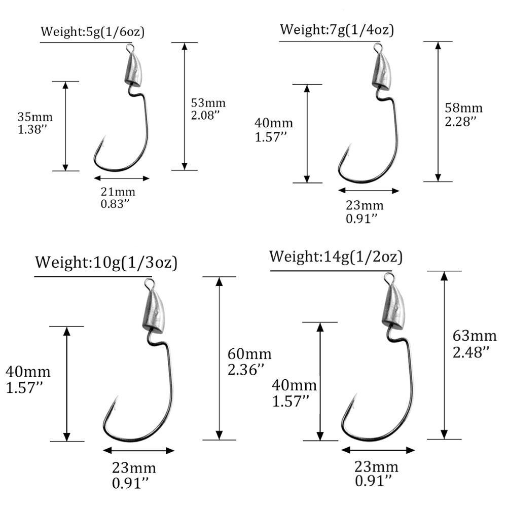 THKFISH 10 Uds anzuelo con cab - Fishing Hook Assortment reseña y precio