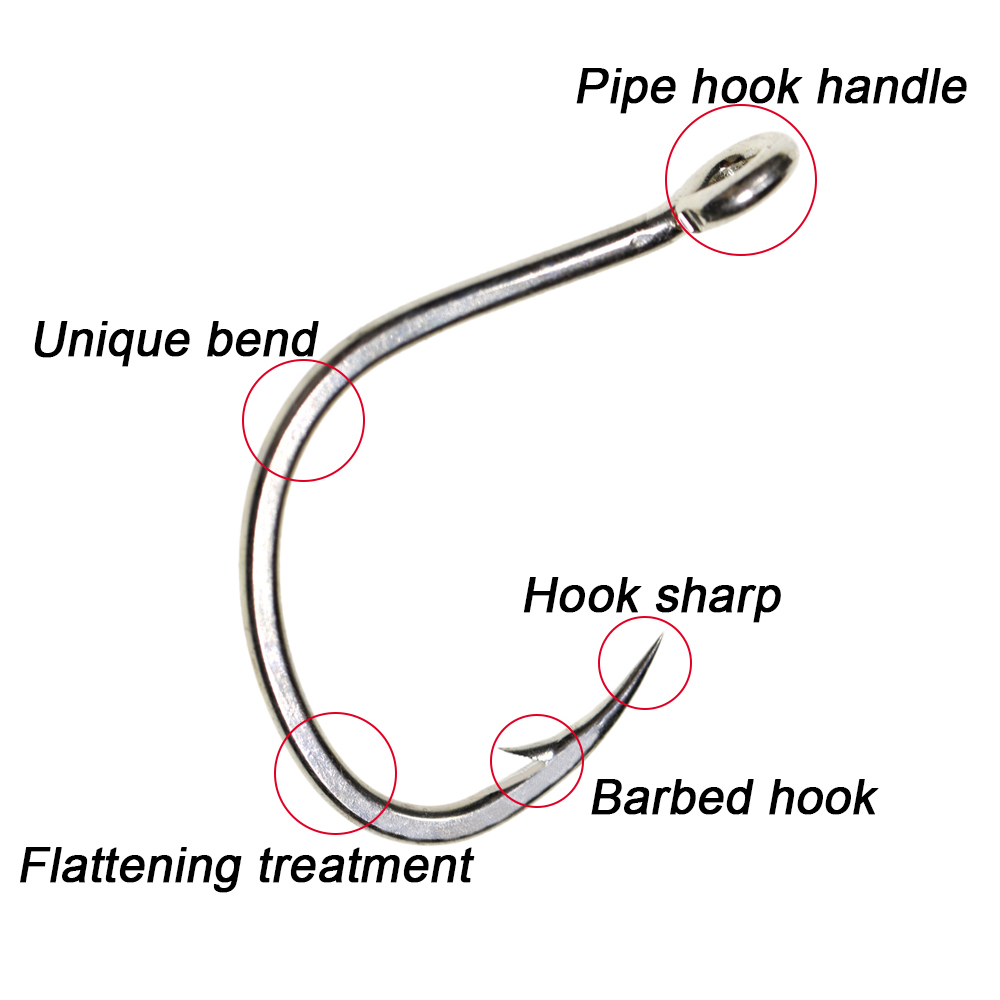 ICERIO, 10 anzuelos para pesca - Fishing Hook Offset reseña y precio