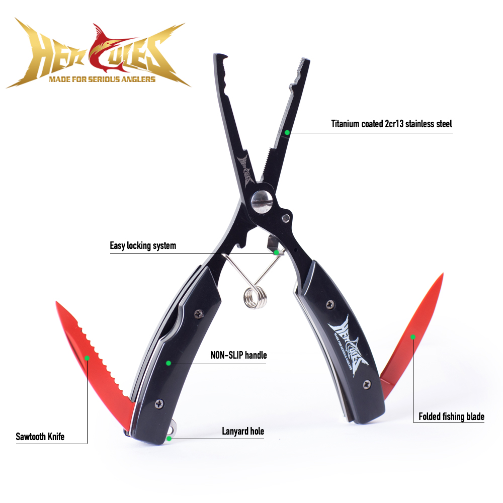 Alicates de Pesca HERCULES con - Fishing Hook Sharpener reseña y precio