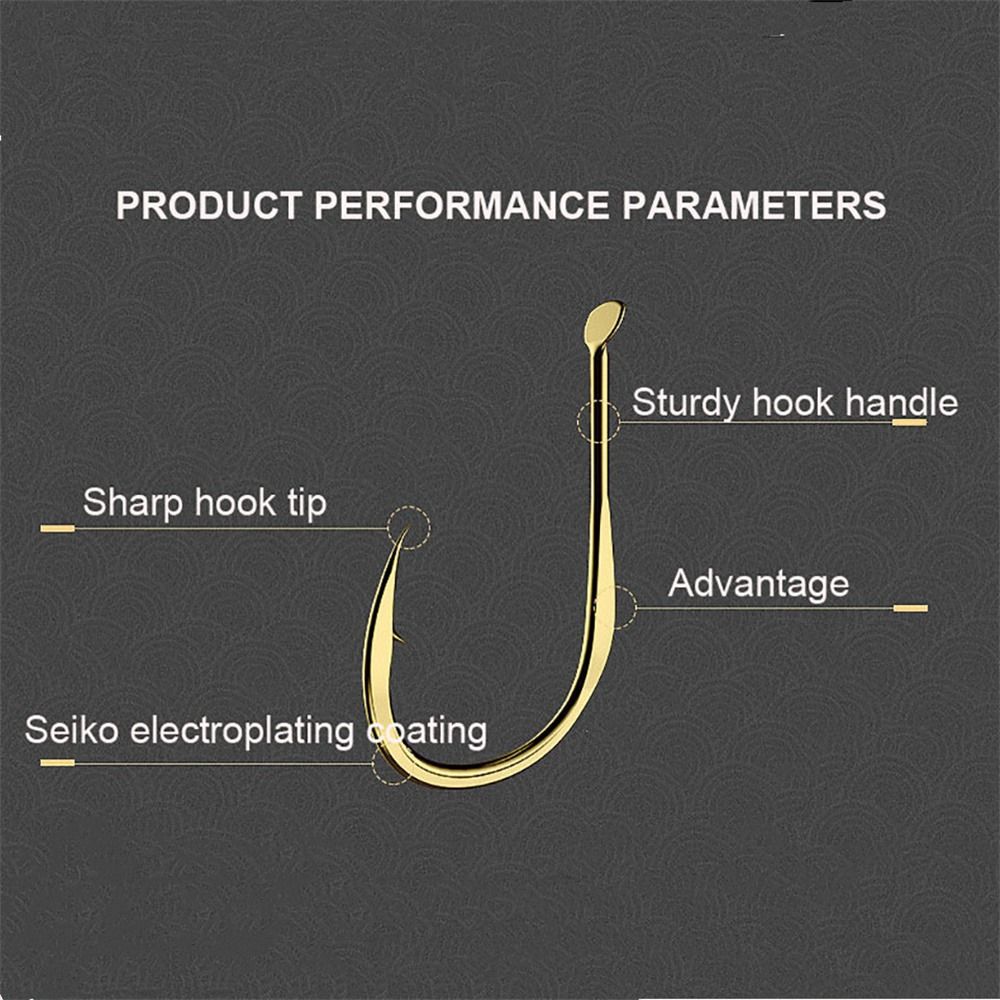 Anzuelos de pesca dorados de a - Fishing Hook Size reseña y precio