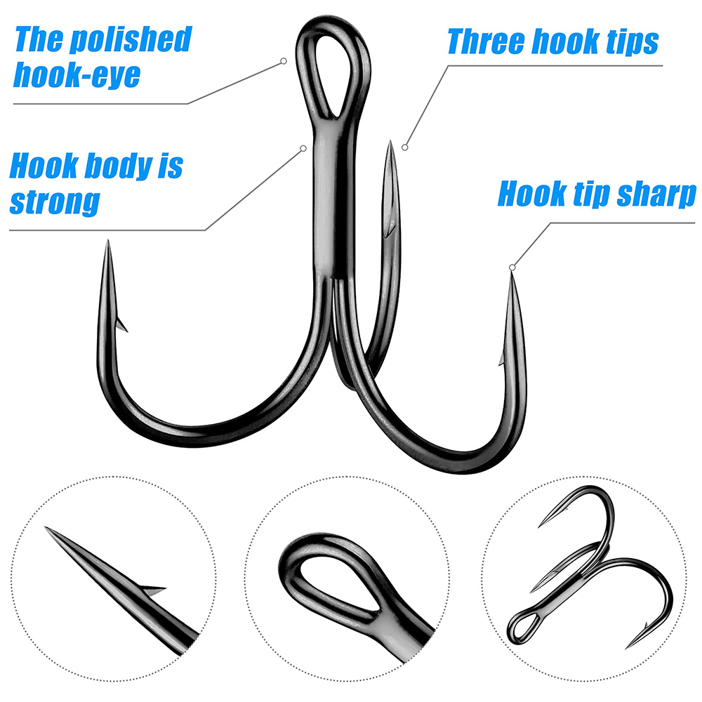Enormes ganchos agudos 4X fuer - Fishing Hook Offset reseña y precio