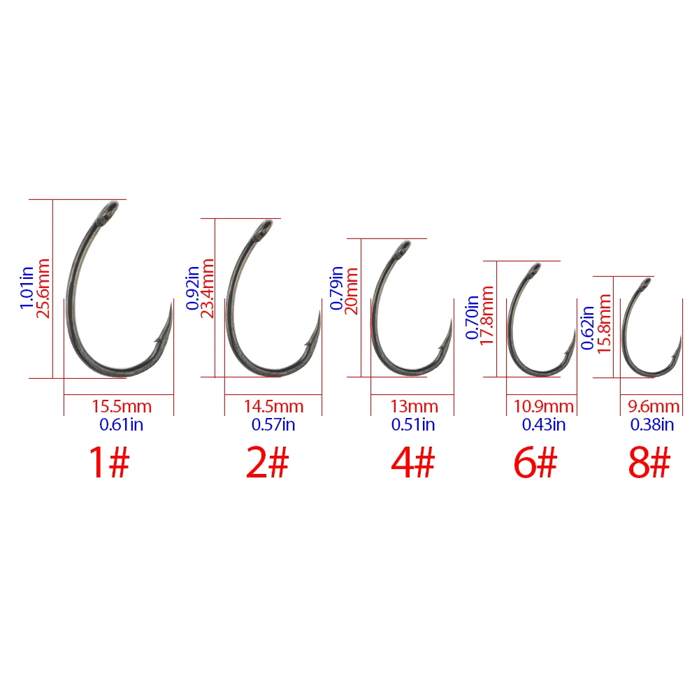 Hirisi 50 anzuelos de pesca co - Fishing Hook Assortment reseña y precio