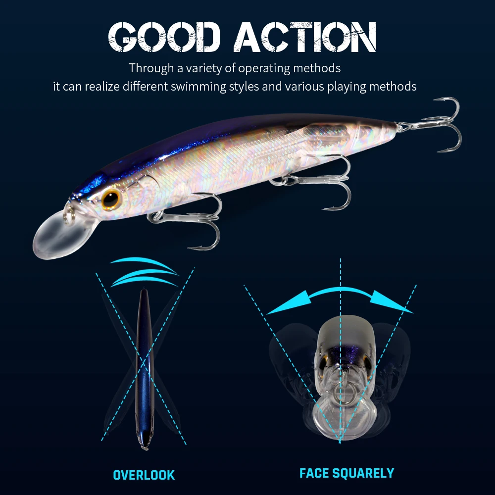 GOBAIT pececillo flotante 14cm - Fishing Hook Treble reseña y precio